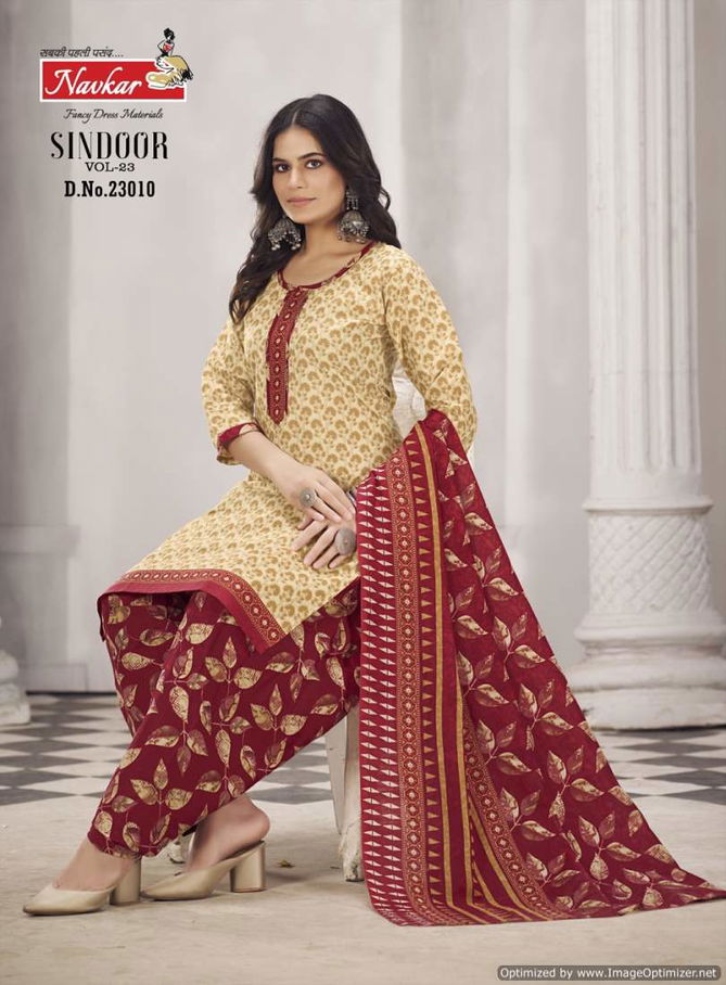 Sindoor Vol 23 By Navkar Pure Cotton Printed Readymade Dress Wholesale Shop In Surat